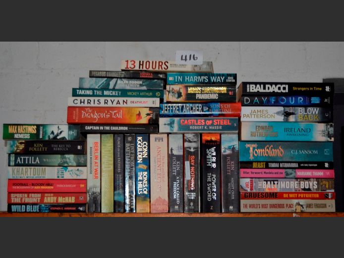 NOVELS: WILBUR SMITH, JAMES PATTERSON, KEN FOLLET, etc