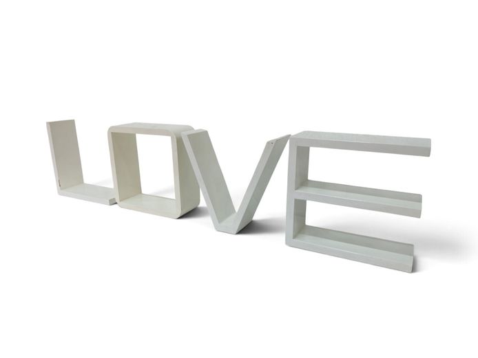 Contemporary Sculptural "LOVE" Freestanding Typographic Display