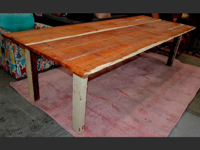 OREGON PINE 12-SEATER DINING TABLE, 300 x 112 x 80cm