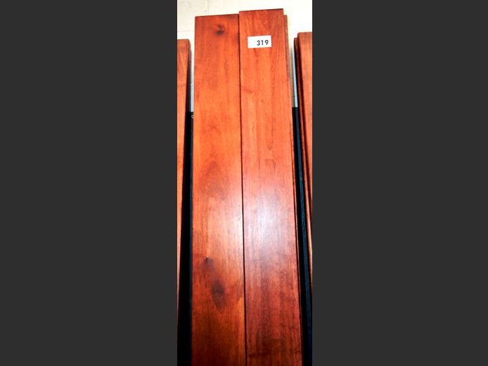 LOT: 10 x STAINED OAK SLATS, 147 x 14cm