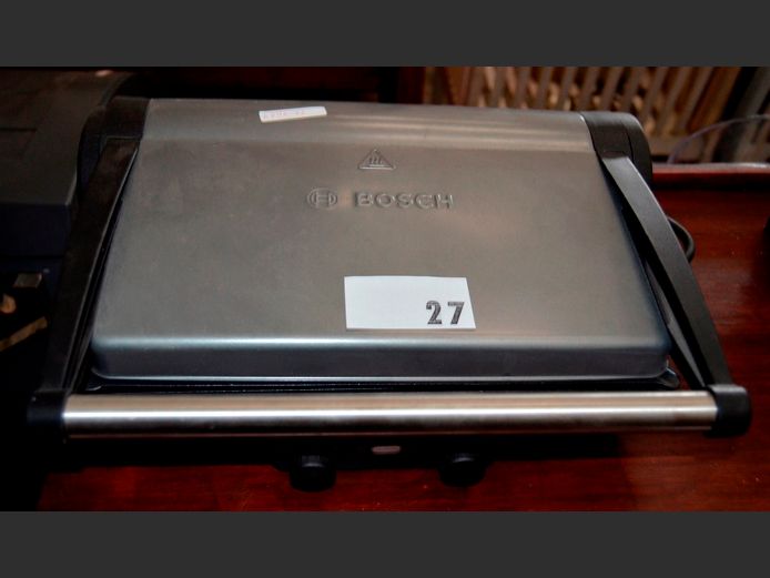 BOSCH STAINLESS STEEL SANDWICH PRESS [Switches on, untested further]