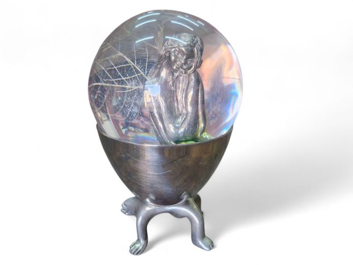 Carrol Boyes Figural Bowl with Fairy Crystal Ball