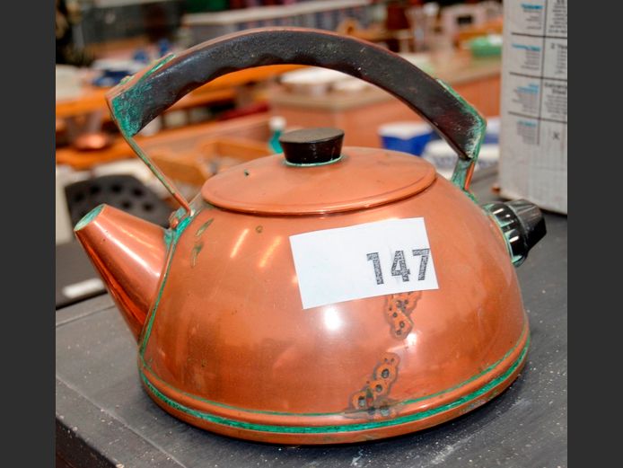 VINTAGE COPPER ELECTRIC KETTLE [Untested, no plug]