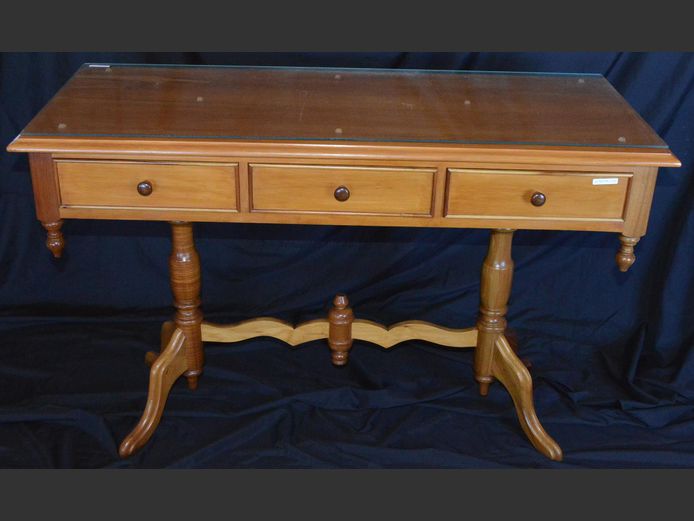 YELLOWWOOD 3-DRAWER HALL TABLE, 122 x 48 x 78cm