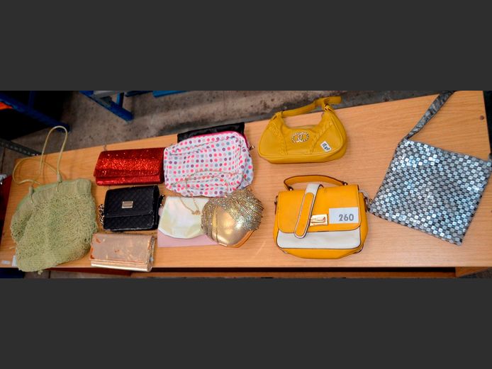 HANDBAGS, CLUTCH BAGS, WALLET, etc