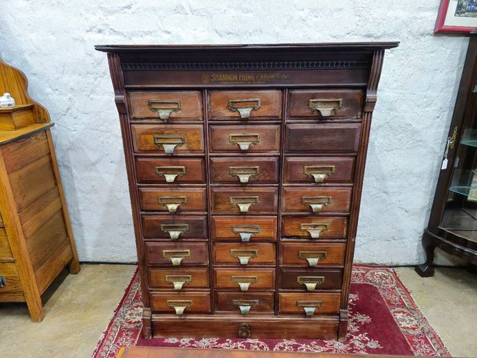 Antique Shannon Filing Cabinet