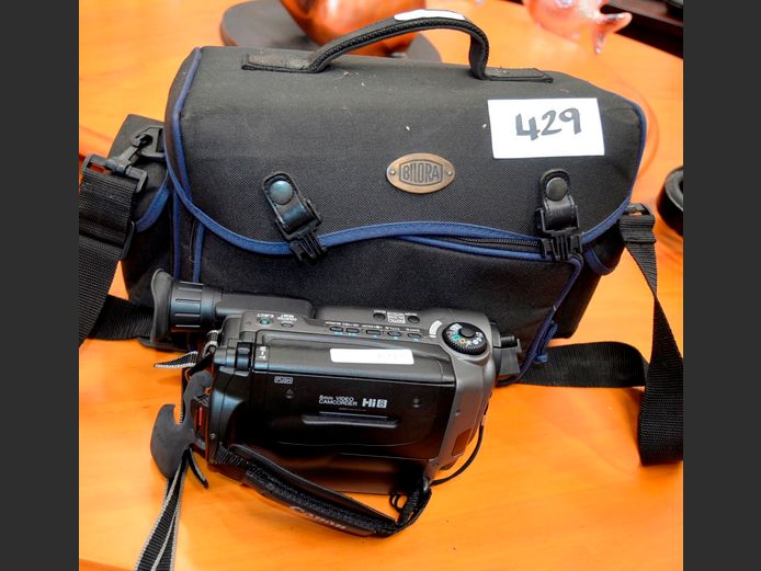 CANON VIDEO CAMERA WITH BAG [Untested]