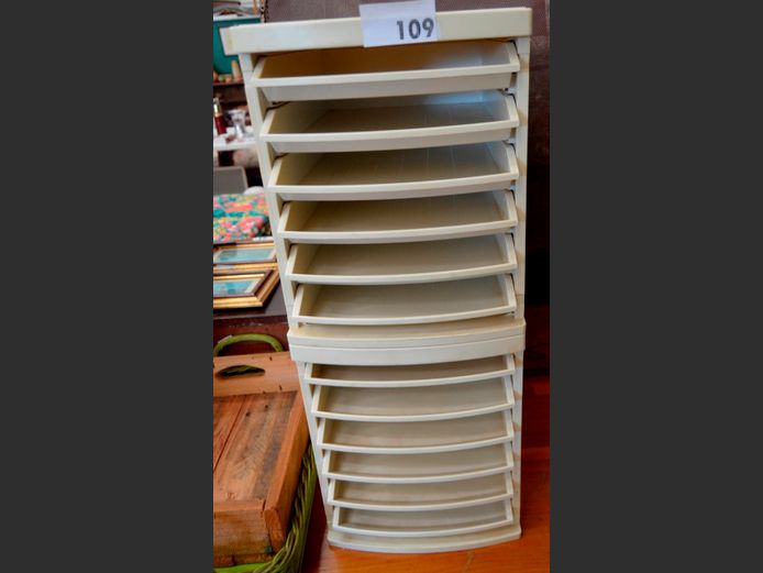 LOT: 2 x PLASTIC DESKTOP FILERS, etc, 40 x 30 x 36cm