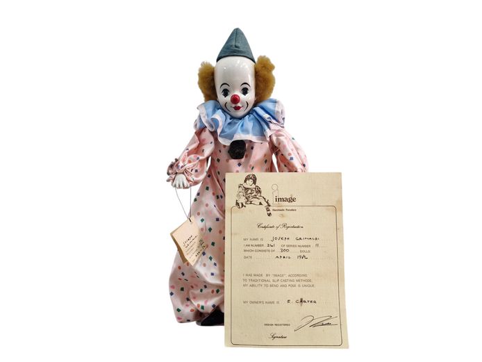 Joseph Grimaldi 1986 Limited Edition Porcelain Clown Doll