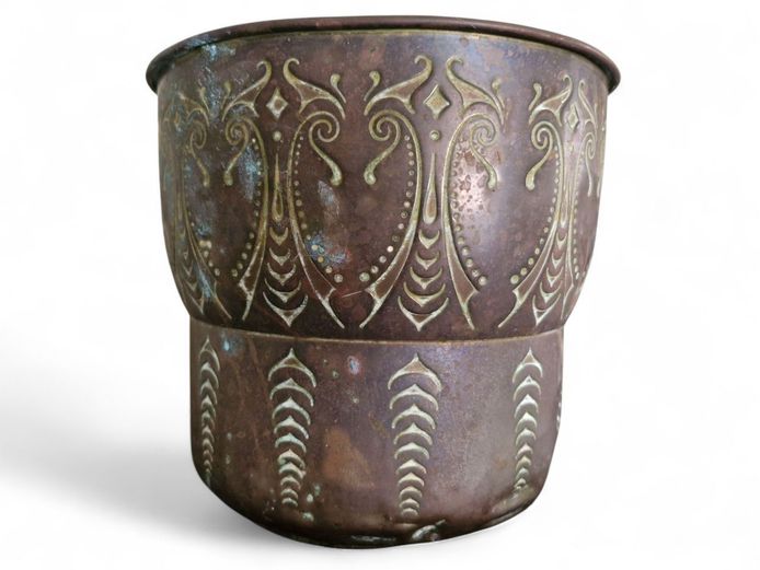 Antique English Copper Jardiniére