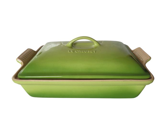 Le Creuset Ombré Green Covered Rectangular Stoneware Baker