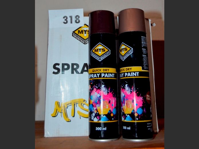 LOT OF 12: TINS SPRAY PAINT