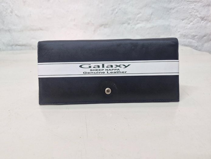 Galaxy Sheep Black Nappa Genuine Leather Long Wallet (Brand New)