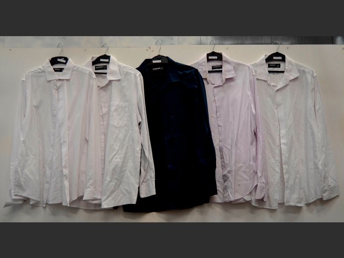 WOOLWORTHS LOT OF 5: MEN'S SHIRTS [Sizes 44 & 42]
