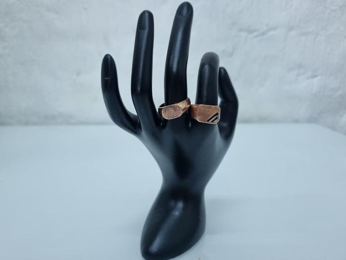 Vintage Copper Made Signet Rings