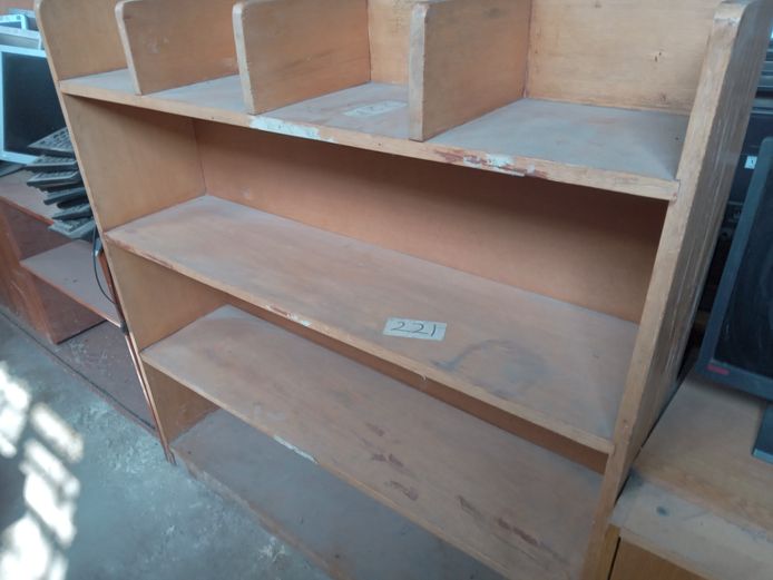 Wooden bookshelf