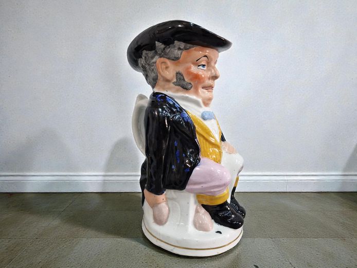 19th Century Staffordshire Seated Gentleman Toby-Style Jug
