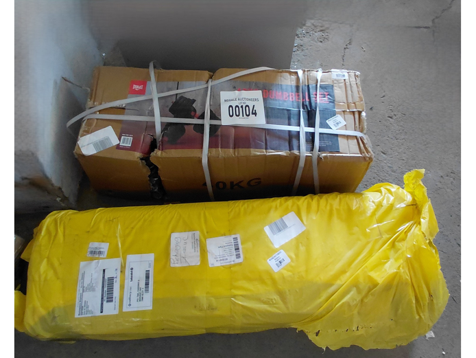 LOT OF EVERLAST 40KG VINYL BARBELL VINYL DUMBBEL SET/ WEIGHT SET 