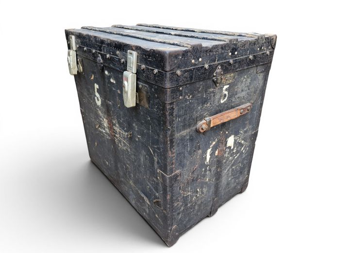Antique J. Burton & Bro. "Bur Bro" Shipping Trunk
