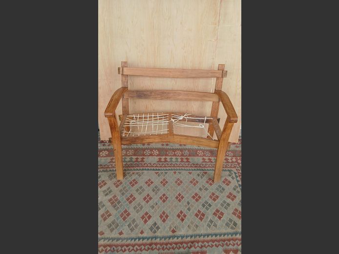 Wine barrel bench