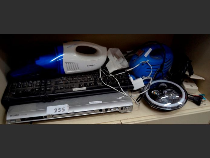 DVD PLAYER, CONTI HAND HELD VACUUM CLEANER, RECHARGEABLE LANTERN, etc [Untested]