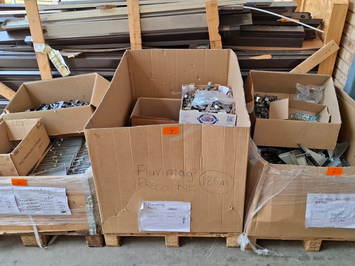 Lot brackets, nuts and bolts