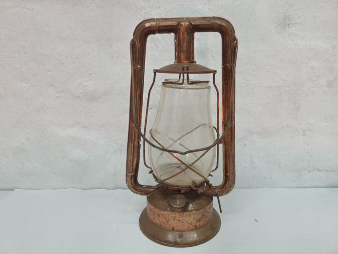 Vintage Dietz No. 2 Monarch Copper Kerosene Lantern