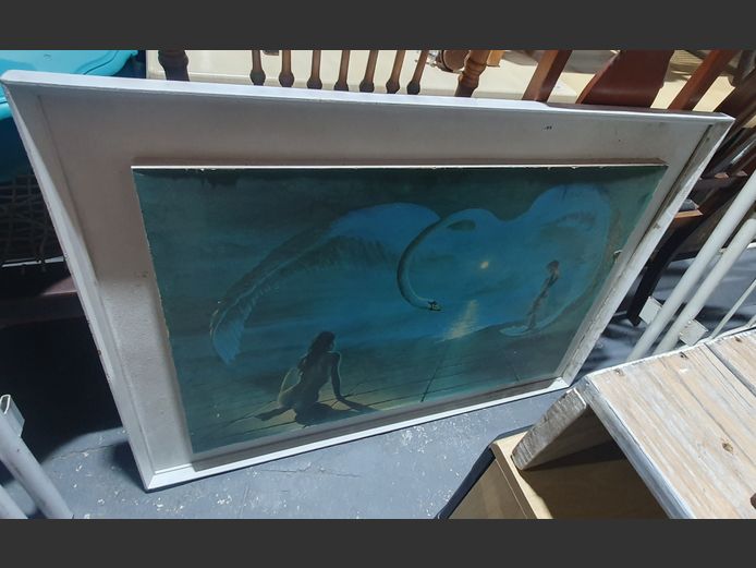 FRAMED PRINT "SWAN DANCE", 91 x 61cm