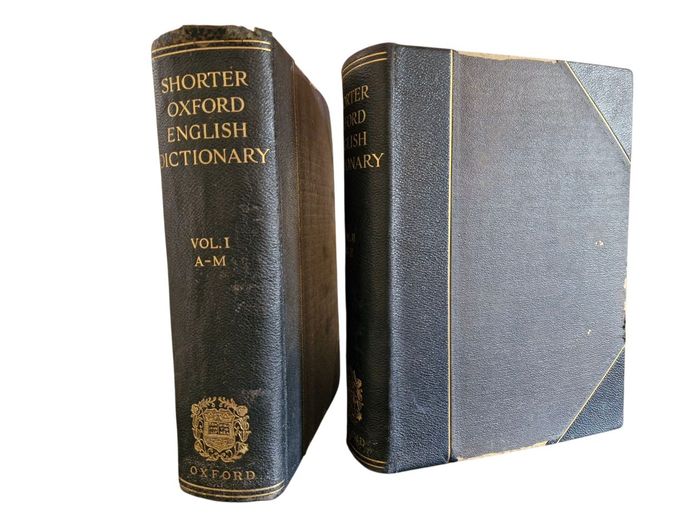 1933 Two-Volume Set Shorter Oxford English Dictionary
