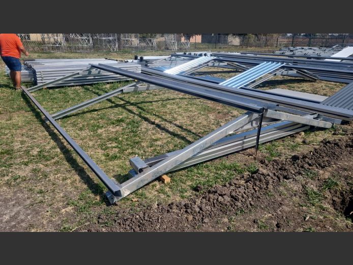 4mx6m steel structure no zinc height 3m