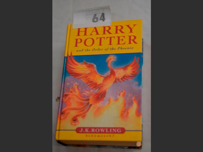 1st EDITION HARD COVER HARRY POTTER & THE ORDER OF THE PHOENIX  [Inscribed & writing on pages]