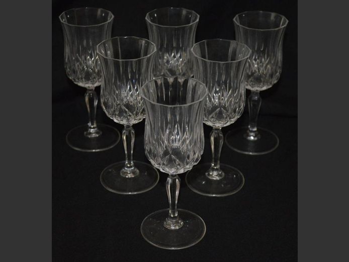 SET OF 6 CRYSTAL PORT GLASSES