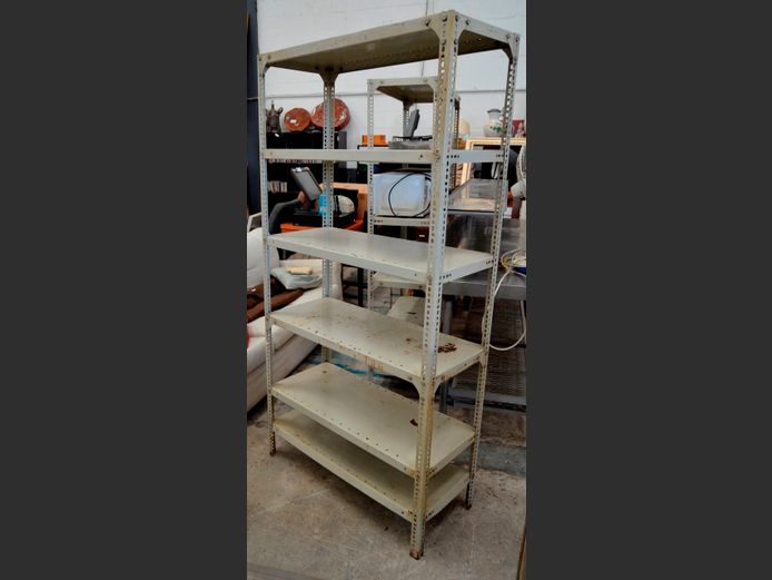 STEEL 5-TIER SHELF, 92 x 39 x 183cm