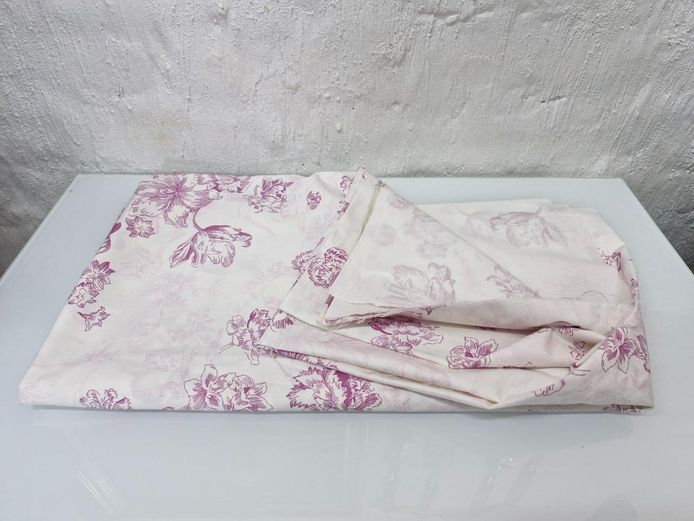 Purple Floral Print Fabric (2m x 2m)