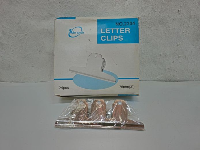 Box of 24 Metal Letter Clips