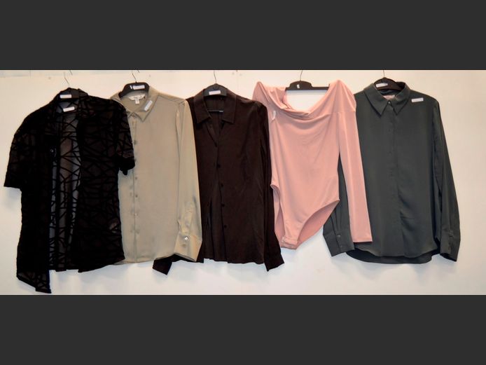 LOT OF 5 LADIES SHIRTS & TOPS: FOREVER NEW, H & M, etc