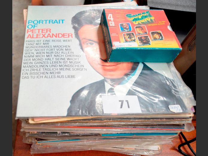 COLLECTION LP RECORDS & A BOXED SET OF SUPER OLDIES CD'S [Unchecked]