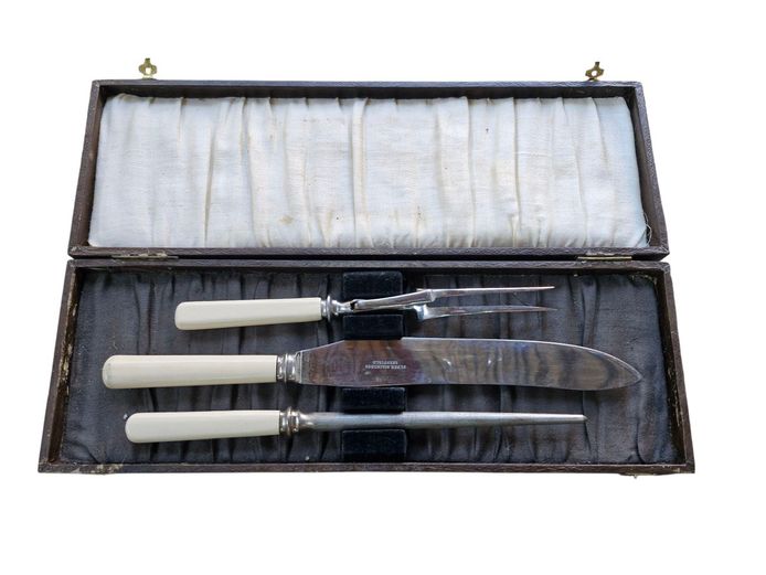 Vintage Sheffield Carving Set