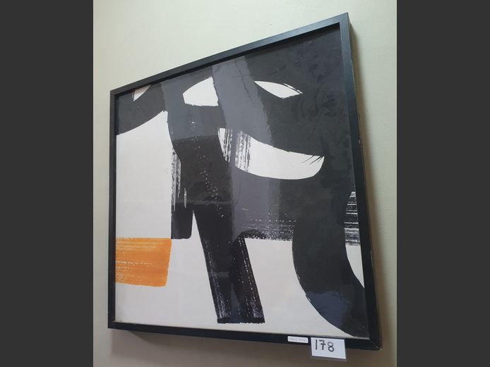 FRAMED PRINT "ABSTRACT", 71 x 71cm