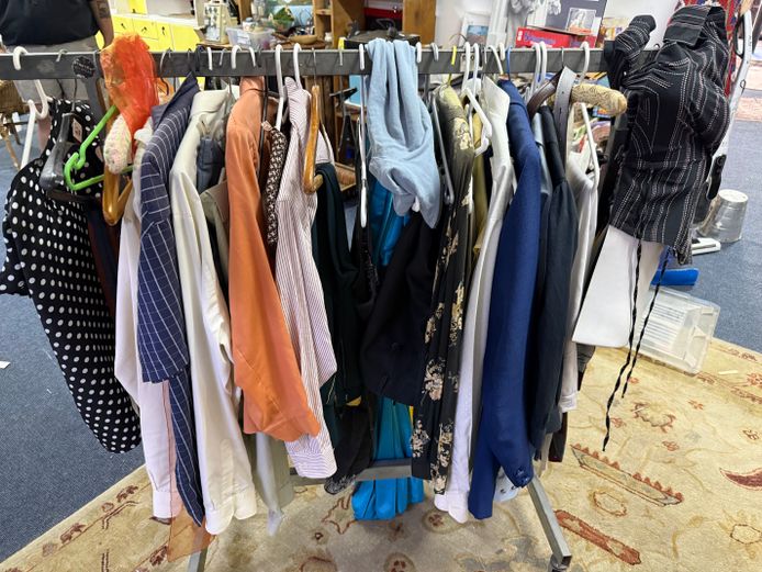 Clothing Rack + Clothes (2) 