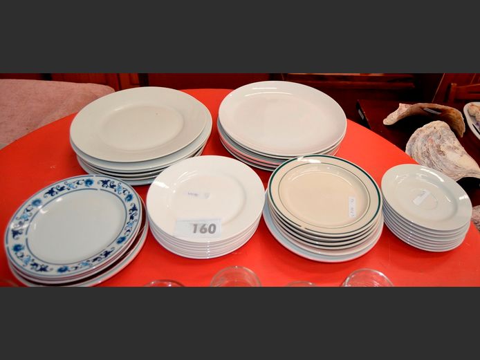 DINNER PLATES, SIDE PLATES, etc