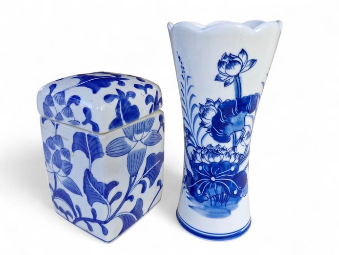 Genuine Ming Porcelain Jar & Vietnamese Vase