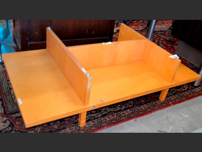 BEECHWOOD COFFEE TABLE BASE, 131 x 71 x 36cm [No top]