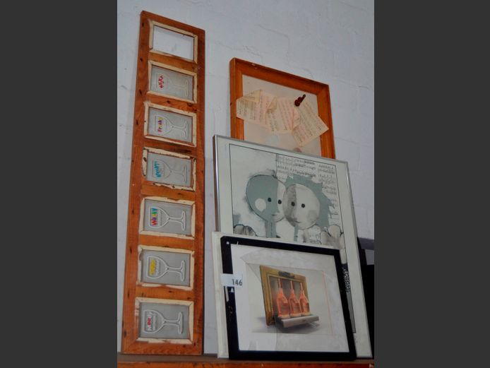 FRAMED MUSICAL PRINT, FRAMED FERRARI POSTER, etc