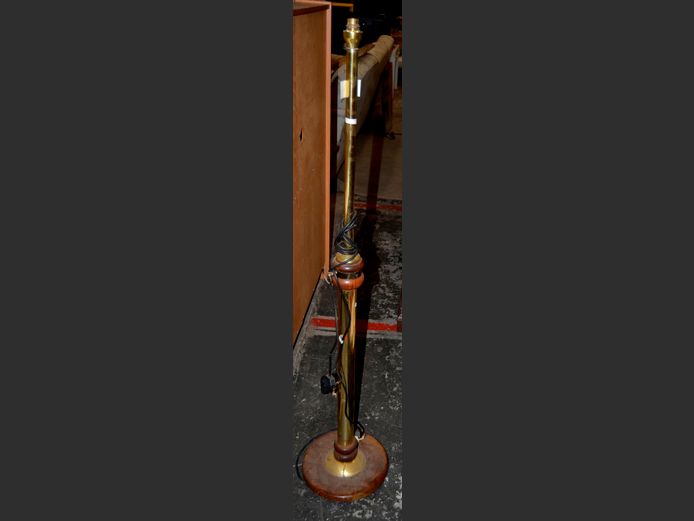BRASS STANDING LAMP, 135cm High [No shade]