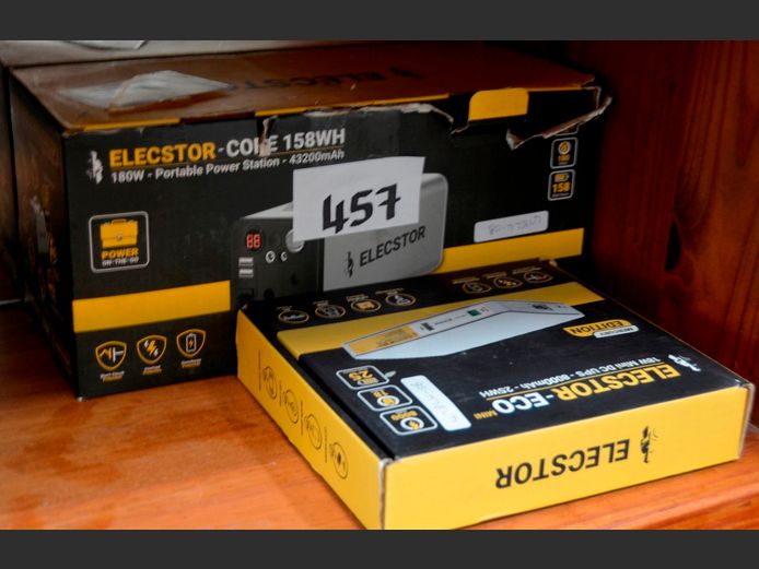 ELECSTOR 158WH POWER STATION & 18W MINI UPS [Untested, no power supply]