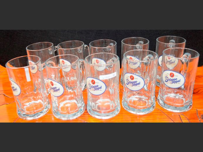 SET OF 10 SCHLAPPE-SIPPEL BEER MUGS
