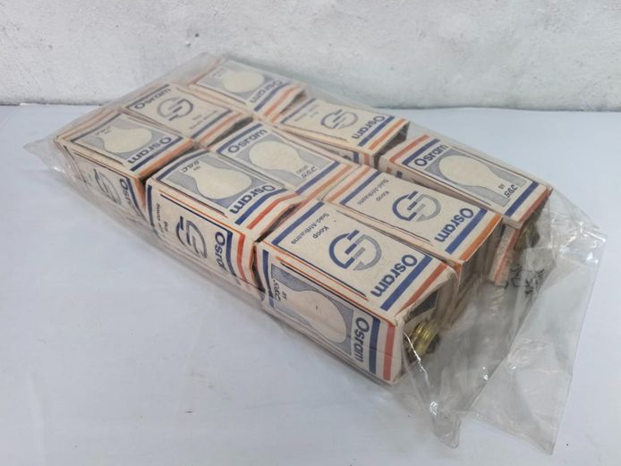 Pack of 9 Boxed Vintage Osram G.E.C. Light Bulbs 