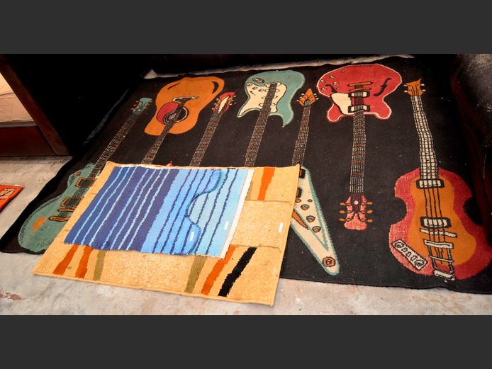 MULTI-COLOURED CARPET, RUG & BATH MATS