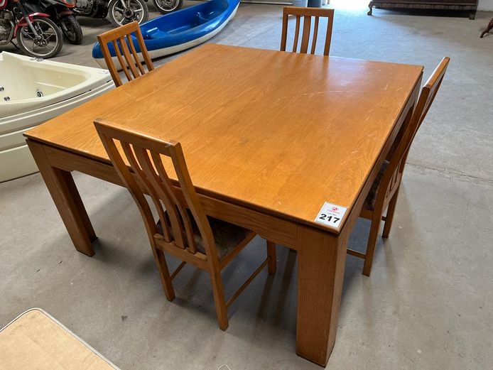 Dining table with chairs